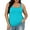 Aqua, variant on Womens Plus Size Cotton Tank Tops with Shelf Bra Adjustable Wider Strap Camisole Basic Undershirts 1X-5X