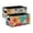 Floral Pattern With Sunflowers Tropical Flowers, variant on 2 Pack Living Room Bed Room Felt Storage Baskets Boxes Foldable Organizer With Handles Flowers Garland the Bright Colors Of The Flowers
