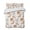 White Light Yellow, variant on Quilts Full Size Bedding Set, Funny Animals Lightweight Quilted Comforter, Cartoon Lions Giraffes Elephant Forest Soft Reversible Bedspread Coverlet with Pillow Covers for All Season, 78" x 90"