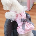 thumbnail image 3 of Breathable Dog Dress - Fade-Less Plaid Bow Tie Clothing for Comfy Pet Supplies - Perfect for Dogs, 3 of 8