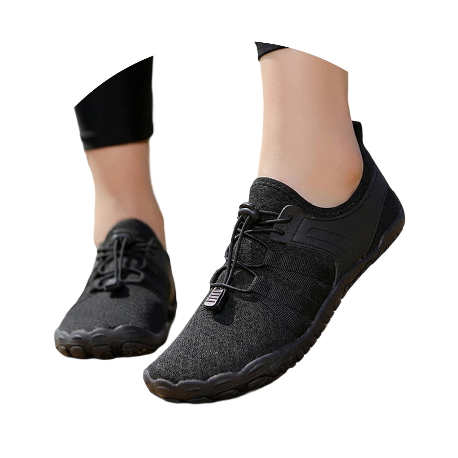 KANG Fashion Unisex Outdoor River-Trekking Shoes, Non-Slip, Water-Resistant Aqua Shoes for Hiking, the Beach, the Pool, the Gym, and Outdoor Sports with a Flexible, Protective Sole Black 46