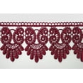 thumbnail image 5 of 5/8",3/4",1",1.25",1.75",2", 2.5", 3",3.25" Embroidered Burgundy Venice Lace, 5 of 5