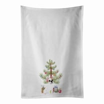 Carolines Treasures WDK3055WTKT 28 x 19 in. Unisex French Bulldog White No.1 Christmas White Dish Towels Kitchen Towel - Set of 2