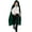 Green, variant on Amscan - Forest Green Hooded Renaissance Cape - One size fits most teens and adults
