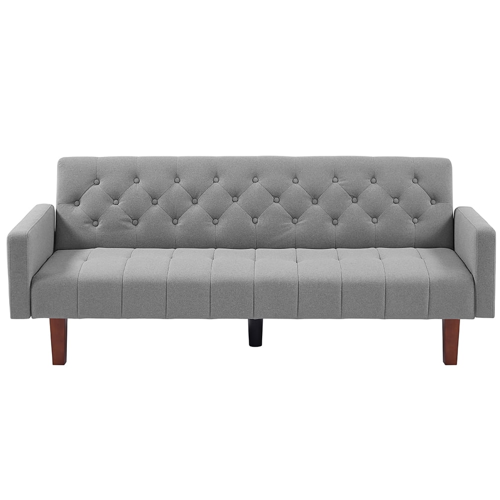 Resenkos 75" Linen Fabric Sleeper Sofa Bed Convertible Loveseat Futon Folding Sleeper Sofa Bed Gray Resenkos 75" Linen Fabric Sleeper Sofa Bed Convertible Loveseat Futon Folding Sleeper Sofa Bed Gray
