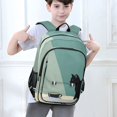 thumbnail image 6 of FORMRS Unisex School Backpack 17" Student Travel Bag with Laptop Compartment, Black Cat, 6 of 7
