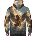 thumbnail image 7 of Daiia Cloud Rainbow Winged Dog for Men's Fashion Hoodies & Sweatshirts with Kangaroo Pocket Hooded Sweatshirt Breathable & Moisture Wicking-Medium, 7 of 7