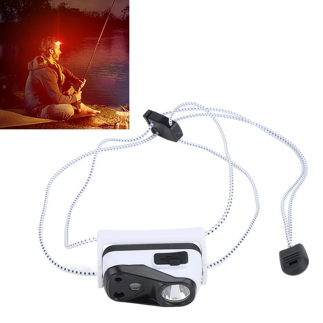 Lampe Frontale à DEL Rechargeable USB, Phare Super Lumineux Rechargeable, Lampe de Poche pour la Randonnée, la Course, la Pêche, le Cyclisme, le Camping
