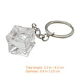thumbnail image 2 of Ice Cube Key Chain Resin Ice Keychain Key Ring Car Bag Keychain Accessories, 2 of 7