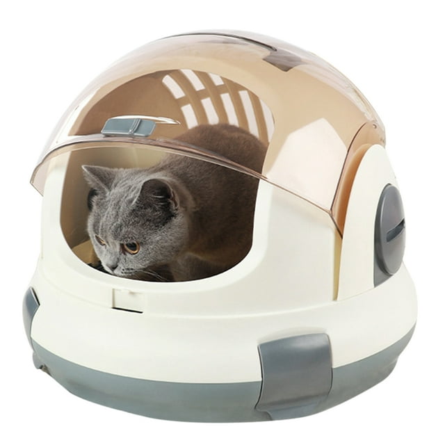 Cage de Transport pour Chat Portable Respirante Sac de Transport pour Animaux avec Coussin Mat