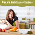 thumbnail image 3 of Conteneur de Stockage de Riz et de Grains, Distributeur Alimentaire Rotatif à 360° avec Couvercle Scellé, Sortie en un Clic, Boîte de Stockage Résistante à l'Humidité pour Riz, Grains, Petits Haricots, 3 of 5