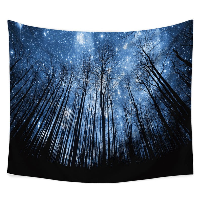 Misty Forest Tapestry Wall Hanging Magical Nature Landscape Tapestry Home Decor 