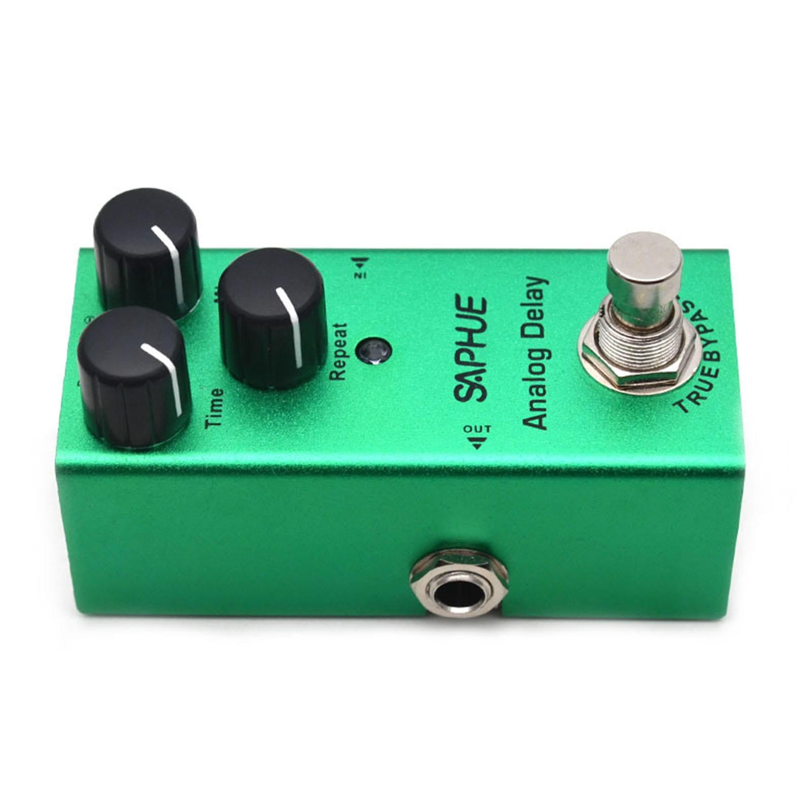 LeeQinersw Guitar Pedal 9V DC Guitar Effect Pedal Accessories with Metal Shell for Electric for Analog Delay