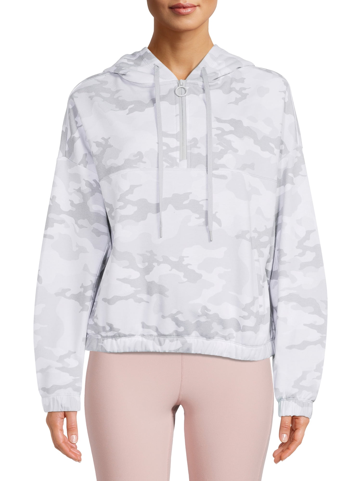 adidas half zip hoodie women's