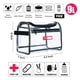 thumbnail image 3 of Neceser transparente lo suficientemente rugoso para mujeres, viajes, capacidad de 9 litros, 3 of 9