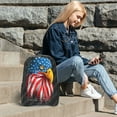 thumbnail image 6 of Susaid Eagle Head With American Flag Print Clear Backpack See Through Transparent Plastic Clear Bookbags for School, College, Stadium,Work, 6 of 7