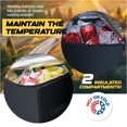 thumbnail image 4 of Trobo Trunk Organizer, Multipurpose Collapsible Car Storage Box With Insulated Cooler Compartments, X-Large Leak-proof Auto Grocery Bag Holder For Hot Or Cold Food, Truck, Van, SUV, Travel Accessories, 4 of 4