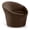 Brown, variant on Bowery Hill Contemporary Solid Wood Frame Cognac Durable Velvet Accent Chair