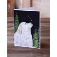thumbnail image 2 of Starry Night Great Pyrenees Greeting Cards and Envelopes Pack of 8, 2 of 2