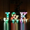 thumbnail image 5 of Chapiteau Coloré LED LED Lights-Lighting Letter Signe Nuit Lumière Fête Famille Bar Décoration (Coloré B), 5 of 5
