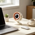 thumbnail image 4 of Rechargeable Desk Fan, Portable Mini Table Fan with LED Light and Digital Display, Stepless Speed Control USB-C Fan for Office, Bedroom, Home, Travel, 4 of 8