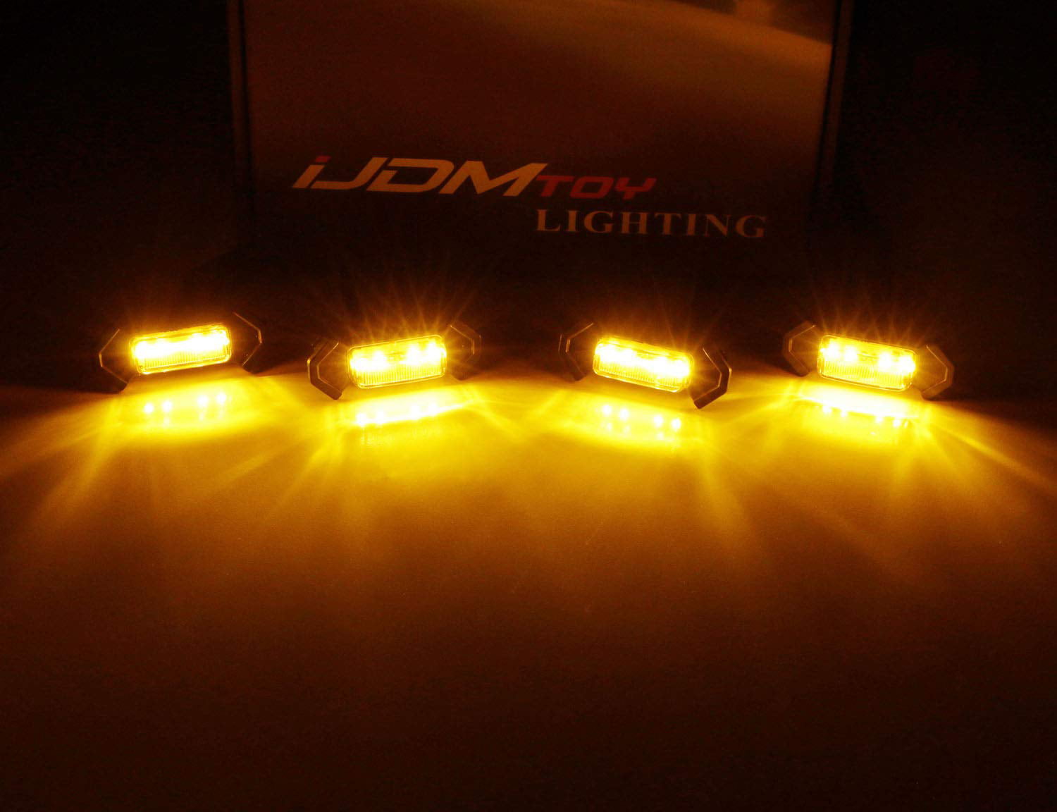 4-SMD 6000K White LED Light Assy & Wiring Harness 4 Includes iJDMTOY 4pc Set Smoked Lens Front Grille Lighting Kit Compatible With 2016-up Toyota Tacoma w/TRD Pro Grill ONLY 