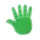 thumbnail image 5 of Guantes gigantes de espuma EVA para manos, dedos de espuma gigantes, divertidos y cómodos para animadoras. verde, 5 of 9