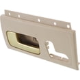 thumbnail image 3 of Interior Door Handle Compatible with 2003-2011 Lincoln Town Car Front, Left Driver Beige bezel with chrome/gold lever, 3 of 3