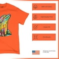 thumbnail image 4 of Tee Hunt You Only Live Once T-Shirt Cute Neon Dolphin Dean Russo Art Men's Tee, Orange, X-Large, 4 of 5