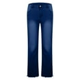 thumbnail image 6 of miqiqism Mens Wide Leg Jeans Elastic Waist Baggy Jeans Pants Casual Drawstring Denim Pants Trousers Trendy Solid Color Long Pants with Pockets,Blue,X-Large, 6 of 6