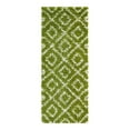 thumbnail image 3 of Unique Loom Trellis Shag Collection Area Rug - Ruth (2' x 5' Runner Green/Ivory), 3 of 11