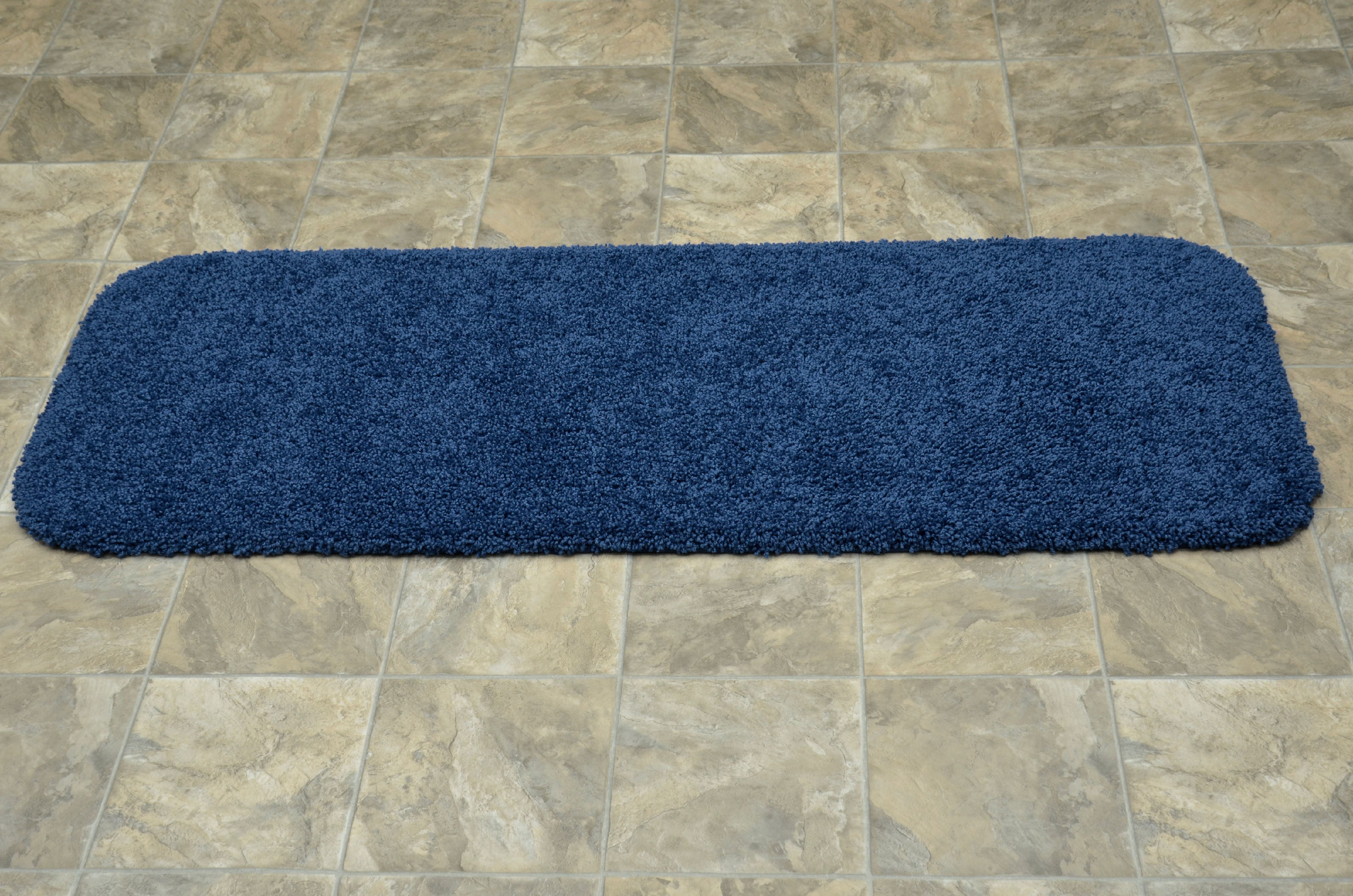 3D Print Black Cat Blue Eyes Non-slip Soft Home Bathroom Mats Polyester Fabric