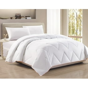 Hexagonal Pattern White Down Alternative Comforter Duvet Insert