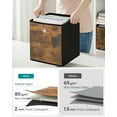 thumbnail image 6 of 10.2" Cube Storage Bin 6 Foldable Oxford Fabric and Non-Woven Fabric Cube Organizer Bin with Handles Storage Box for Living Room Bedroom Office Rustic Brown and Black, 6 of 8