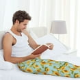 thumbnail image 7 of Fotbe White Polka Dot Sunflower A Men's Pajama Pants,Sleepwear Pants,Pj Bottoms Drawstring And Pockets-Small, 7 of 7