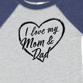 thumbnail image 4 of Inktastic I Love My Mom and Dad in Black Chalk Heart Boys or Girls Baby Bodysuit, 4 of 5