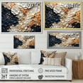 thumbnail image 4 of Designart "Collage Of Blue And White Coral Blossoms II" Coastal Coral Under Water Floater Framed Canvas Wall Art, 4 of 5