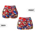 thumbnail image 5 of Lsque Mario Pattern High Waisted Biker Shorts for Women-Tummy Control Fitness Athletic Workout Running Yoga Gym Shorts,Moisture-Wicking-Small, 5 of 9