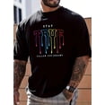 thumbnail image 1 of STAY TRUE Men's Graphic Design Active T-Shirt - Comfortable Crew Neck For Summer, Daily Wear, Vacation, Workout, And Running) Tee For Adult, Men, Women, Teen, Teenager, Adolescent, Youth, 1 of 5