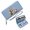 Blue, variant on GEEAD Secure Wallet for Women Slim Zippered Purse with Wrist Strap Autumn Books Squirrel Snap Button Wallet Durable Polyester Lining