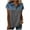 Gray, variant on Women's Denim Color Block Button Placket Collared Short Sleeve Casual Tops Spring Summer Tops for Everyday Wear S-XXL