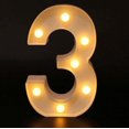 thumbnail image 1 of Decorative Letters Alphabet Letter LED Lights Luminous Number Lamp Decoration Battery Night Light Party Baby Bedroom Decoration, 1 of 5