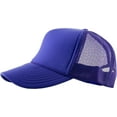 thumbnail image 3 of Classic Foam Front Mesh Back Trucker Hat Baseball Cap Plastic Adjustable Snapback, 3 of 4