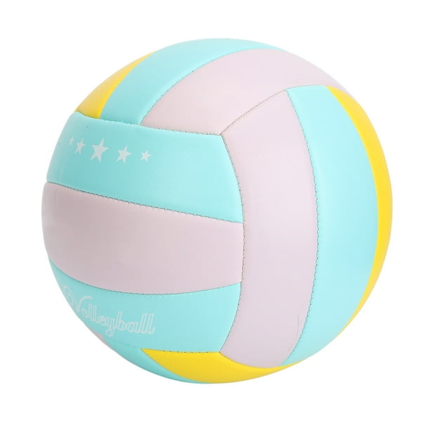 Voleibol ANGGREK PVC Tamaño 5 Ligero Suave Púrpura Azul Amarillo