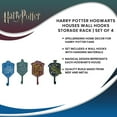 thumbnail image 7 of Harry Potter Hogwarts Houses Wall Hooks Storage Rack | Set of 4, 7 of 7