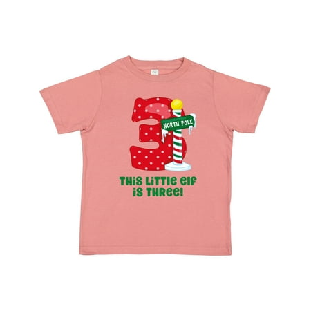 

Inktastic Little Elf 3rd Birthday Gift Toddler Boy or Toddler Girl T-Shirt