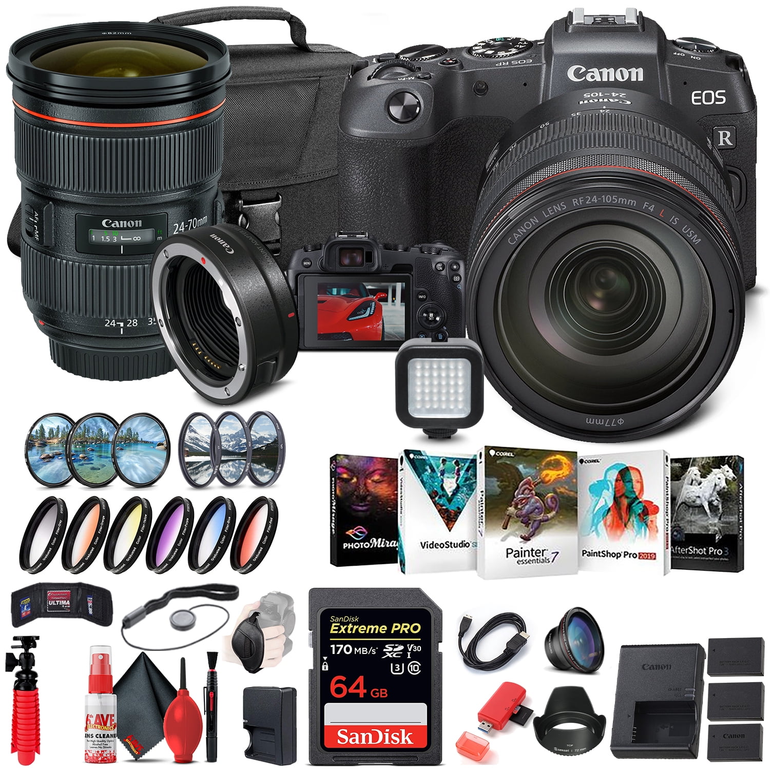 Canon 6D Mark II Camera with 24-105mm Lens Kit with EF 24-70mm