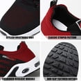 thumbnail image 4 of Deago Men's Walking Running Tennis Shoes Mesh Breathable Cushioned Non Slip Athletic Sports Gym Work Comfortable Sneakers, 4 of 8