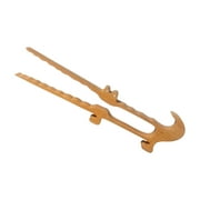 AOKAILA Wooden Tongs for Cooking Kitchen Tongs 11-Inch Kitchen Gadgets Serving Tools Bacon Tweezers with Magnet for Breakfast Cooking Bagel Cake Muffin Bread honest