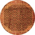 thumbnail image 1 of Ahgly Company Indoor Round Persian Orange Traditional Area Rugs, 7' Round, 1 of 1